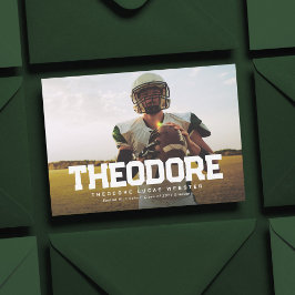 Diplom-Diplom-Athleten Foto Abschluss Einladung