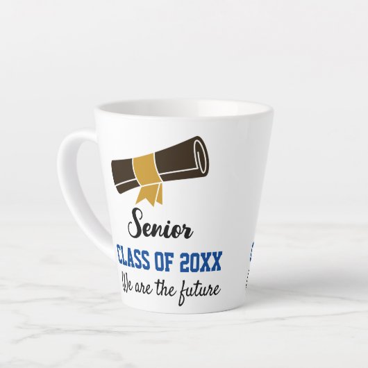 Diplom für die letzte Tasse des Graduates (Linke Ecke)