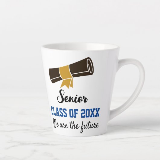 Diplom für die letzte Tasse des Graduates (Rechts)