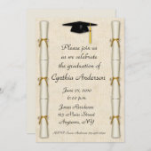 Diplom-GrenzAbschluss-Einladung Einladung (Vorne/Hinten)