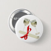 Diplom-/Wein-Gläser Button (Vorne & Hinten)