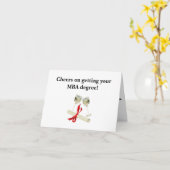 Diplom-/Wein-Gläser Karte (Gelbe Blume)