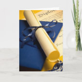 Diploma Abschluss Card Karte (Vorderseite)