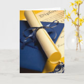 Diploma Abschluss Card Karte (Gelbe Blume)