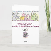 "Diploma Dragon" Begrüßung und Mitteilungskarten (Rückseite)