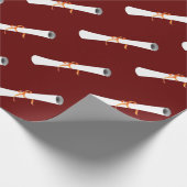 Diploma Pattern Abschluss Geschenkpapier (Ecke)