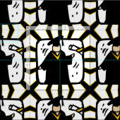 Diplomabschluss - Schwarz & Gold Stoff (Kachel)