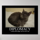 Diplomacy Cat Artwork Poster (Vorne)