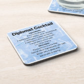 Diplomat Cocktail Rezept Getränkeuntersetzer (Linke Seite)