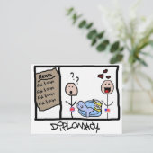 Diplomatie: Fisch und Chips Postkarte (Stehend Vorderseite)