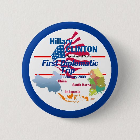 Diplomatischer Knopf Clintons Button (Vorderseite)