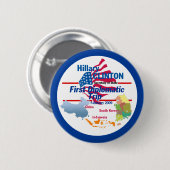 Diplomatischer Knopf Clintons Button (Vorne & Hinten)