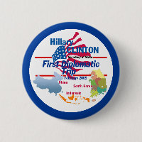 Diplomatischer Knopf Clintons