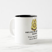 Diplomatischer Sicherheitsdienst - schützende Zweifarbige Tasse (Vorderseite Links)
