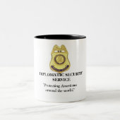 Diplomatischer Sicherheitsdienst - schützende Zweifarbige Tasse (Mittel)
