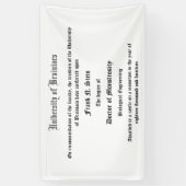 Diplomfahne Dr. Frank N. Steins Banner (Vertikal)