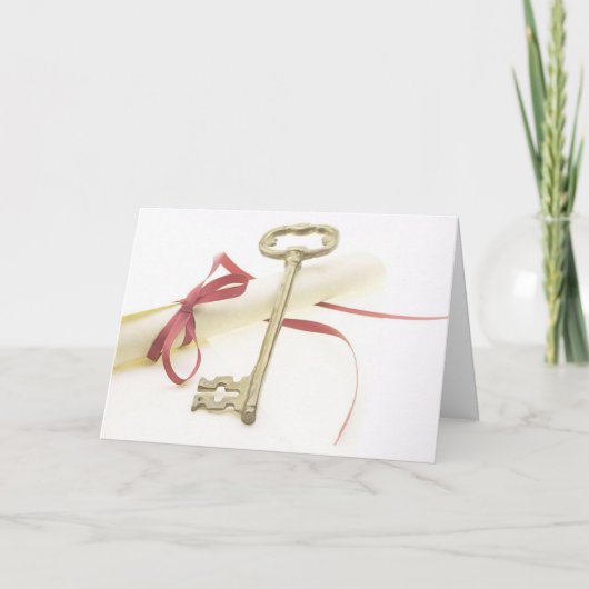 Diplomkarte und Key Abschluss Card Karte (Vorderseite)