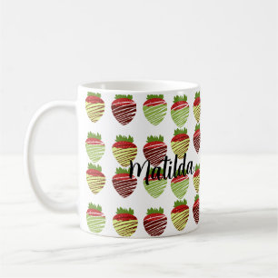 Dipped Chocolate Strawberry Süßigkeiten Shop Kaffeetasse