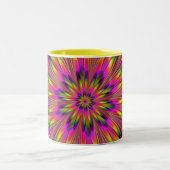 Dippy Hippie Zweifarbige Tasse (Mittel)