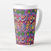 Dippy Hippy Retro Malstil Milchtasse (Rechte Ecke)