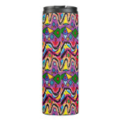 Dippy Hippy Retro Malstil Thermosbecher (Rückseite)