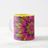 Dippy Hippy Zweifarbige Tasse (Vorderseite Links)