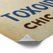 Diptheria schlägt ungeschützte Kinder Vintag Poster (Ecke)