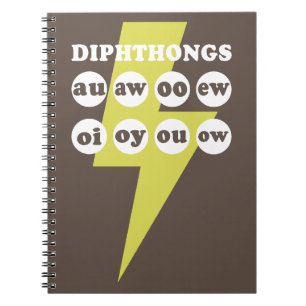 Dipthongs Englisch mit Phonik lernen Notizblock