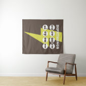 Dipthongs Englisch mit Phonik lernen Wandteppich (Beispiel (Horizontal))