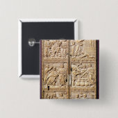 Diptych, der die Wunder von Christus zeigt Button (Vorne & Hinten)