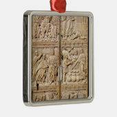 Diptych, der die Wunder von Christus zeigt Silbernes Ornament (Rechts)