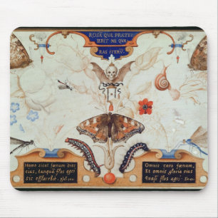 Diptych mit Blumen und Insekten, 1591 Mousepad