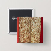 Diptych mit einer Löwejagdszene Button (Vorne & Hinten)