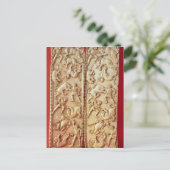Diptych mit Löwenjagdszene Postkarte (Stehend Vorderseite)
