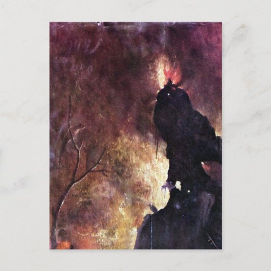 Diptych mit Szenen der Hölle Postkarte (Vorderseite)