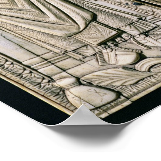 Diptych von Boethius Consul im Jahre 487 n.Chr. Poster (Ecke)