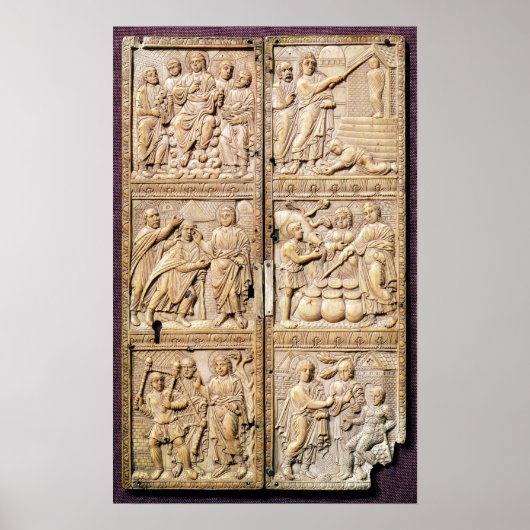 Diptych zeigt die Wunder Christi Poster (Vorne)