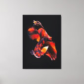 Diptychon eines Bettfischs schwimmen Leinwanddruck (Vorderseite)