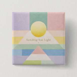 Dir Licht und geometrische Pastell-Inspiration sen Button