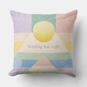 Dir Licht und geometrische Pastell-Inspiration sen Kissen