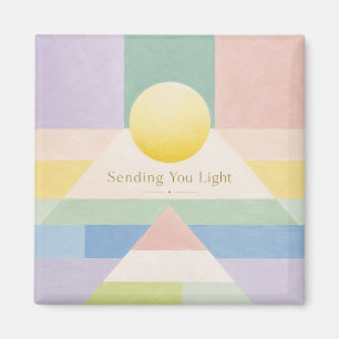 Dir Licht und geometrische Pastell-Inspiration sen Magnet