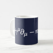 Dirac Equation Science Mathematical Equations Tass Kaffeetasse (Vorderseite Links)