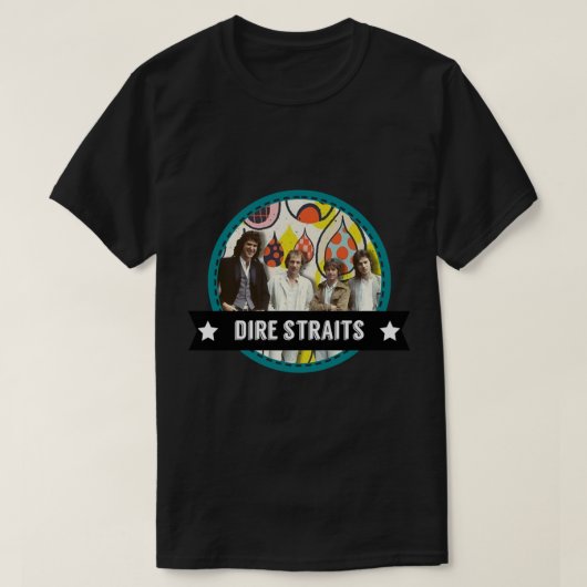 Dire-Straits-Merch T-Shirt (Design vorne)