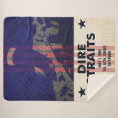 Dire Straits Tour Poster Blanket Sherpadecke (Vorderseite (Horizontal))