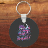 Dire Wolf Birewolf Bisexual LGBT Schlüsselanhänger (Vorderseite)