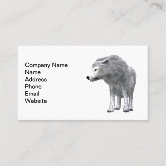 Dire Wolf Pack Leader Visitenkarte (Vorderseite)