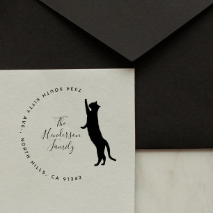 Dirección de devolución mínima de familia de gato gummistempel