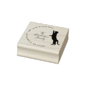 Dirección de devolución mínima de familia de gato gummistempel (Stempel)