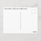 "Direction Marker on Kelley's Island" Postkarte (Rückseite)