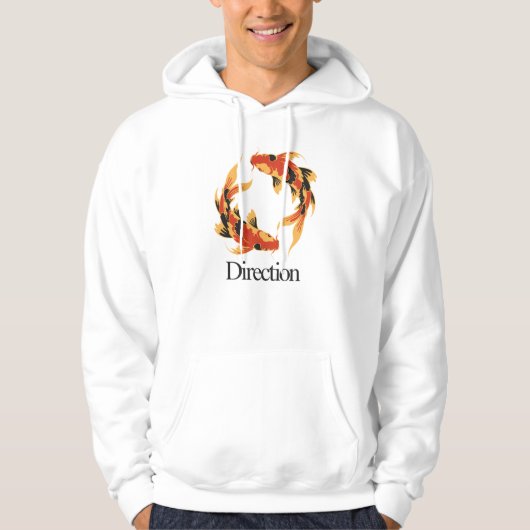 Direction – Timeless Koi Symbol of Clarity, Growth Hoodie (Vorderseite)